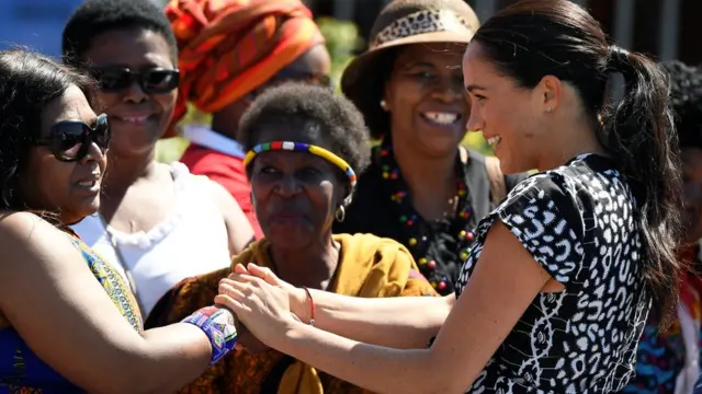 The Duchess greeted the crowds