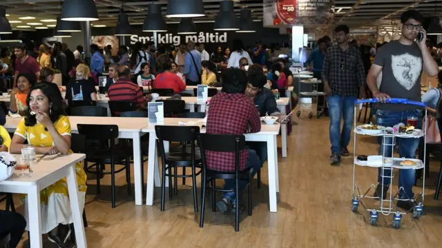 Ресторан в магазині Ikea в Гайдарабаді