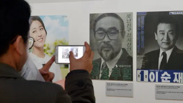 국회의원 후보 시절 배우 이순재의 모습