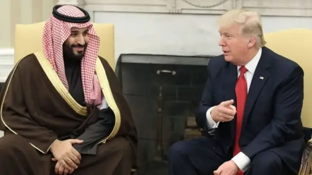 मोहम्मद बिन-सलमान और डोनल्ड ट्रंप