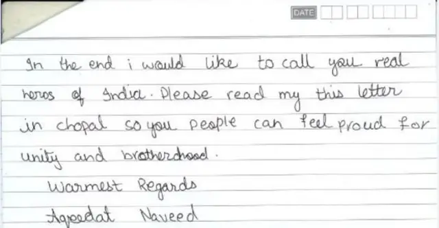 "ஒற்றுமையின் எடுத்துக்காட்டு": இந்திய மக்களை பாராட்டிய பாகிஸ்தான் மாணவி