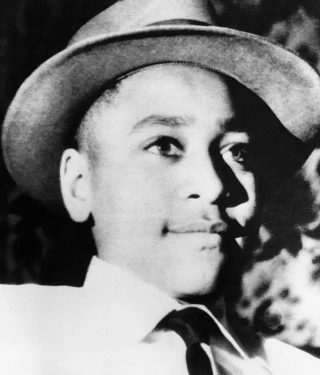 Fotografía en primer plano de Emmett Till.