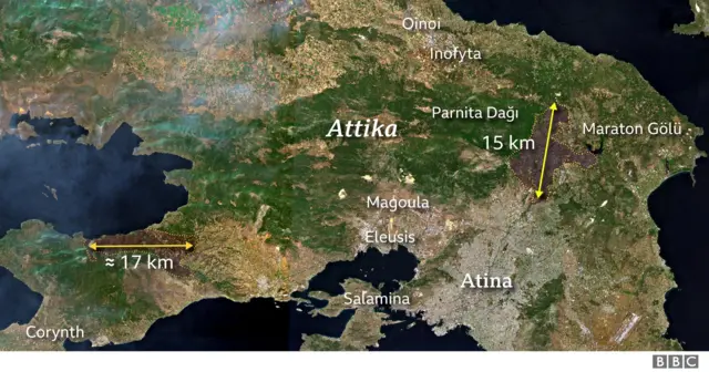 yunanıstan yangını