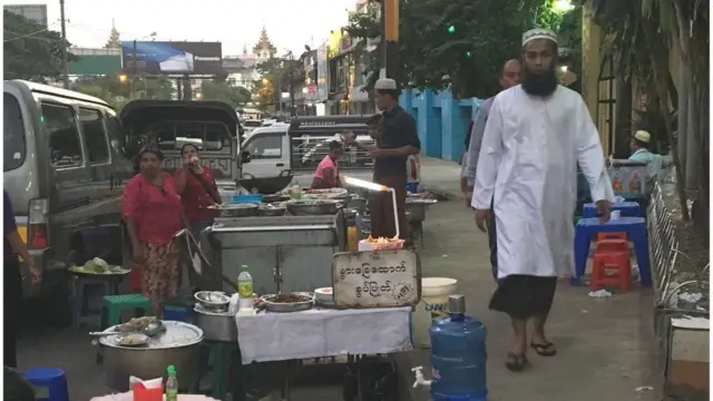 યાંગોનના જૂના વિસ્તારનો ફોટોગ્રાફ