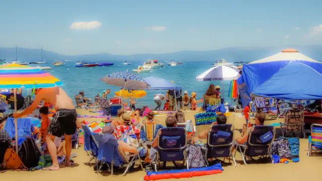 Una escena en la playa