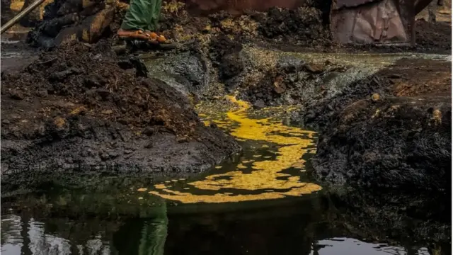 Illegal bunkering site for Ahoada West