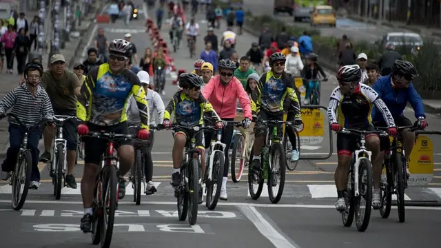 Ciclovía en Bogotá