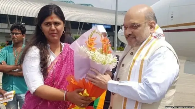 पंकजा मुंडे आणि अमित शाह