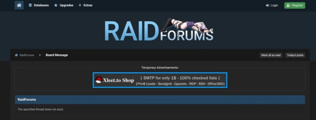 เว็บไซต์ Raidforums.com ได้นำข้อมูลที่แฮกจากระบบสาธารณสุขไทยออกไปจากระบบแล้ว