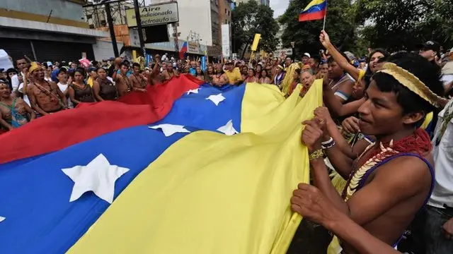 Los manifestantes llegaron desde diferentes partes del país, incluidos pueblos originarios.