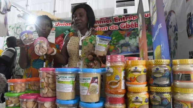 Exposants lors d'un événement AGOA