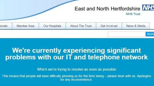 Сайт больниц Национальной службы здравоохранения