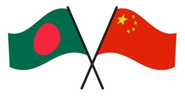 বাংলাদেশ ও চীনের পতাকা