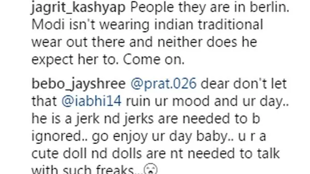 இன்ஸ்டாகிராமில் பிரியங்காவுக்கு ஆதரவாகவும் பலர் பதிவிட்டுள்ளனர்