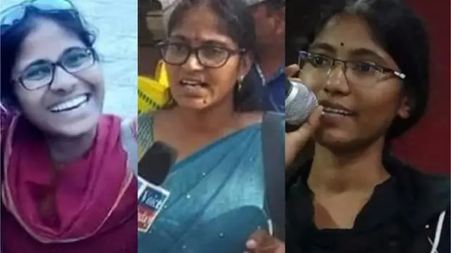 హైదరాబాద్లో పోలీసులుగా చెబుతున్నవారు తీసుకెళ్లిన ముగ్గురు యువతులు