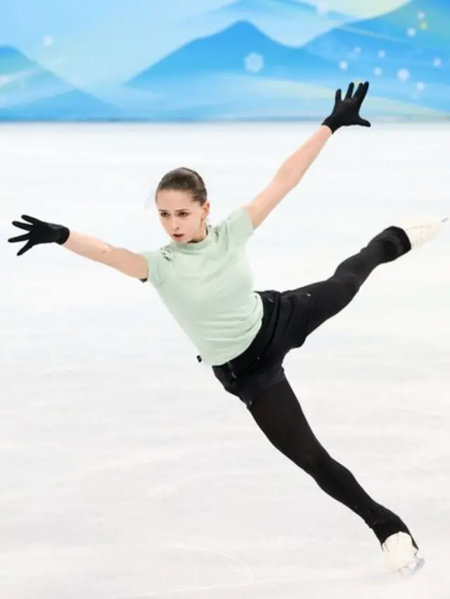 Тренировка произвольной программы Камилы Валиевой