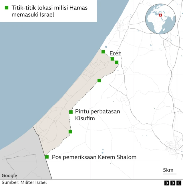 milisi hamas infiltrasi