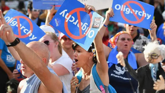 Simpatizantes de Sanders