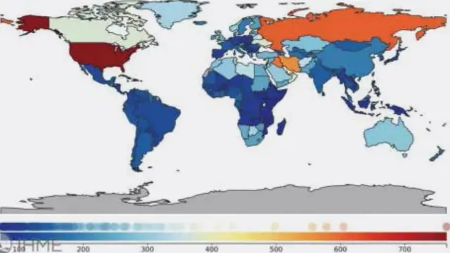تعداد روزهای کاری از دست رفته به دلیل عوارض مصرف و سوء مصرف اپیوییدها در صد هزار نفر جمعیت