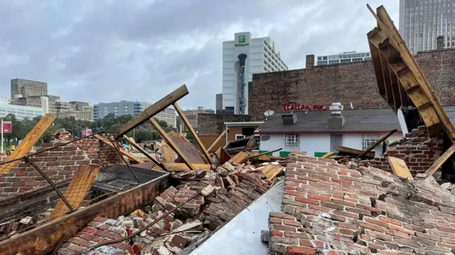 Tienda destruida en Luisiana