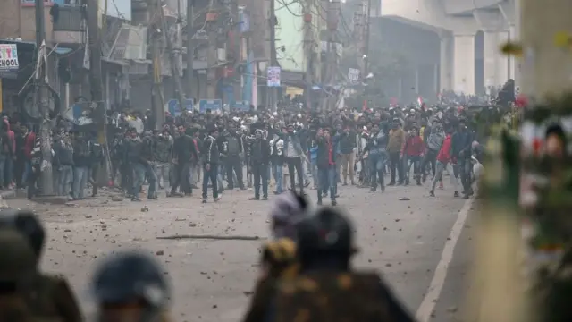 نئئ دلی میں مظاہرے