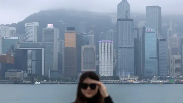 香港的高楼与维港景致