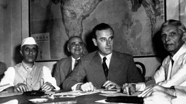 লর্ড মাউন্টব্যাটন, মি. জিন্নাহ ও জওহরলাল নেহেরু