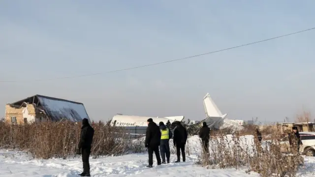 Accidente de avión en Kazajistán.