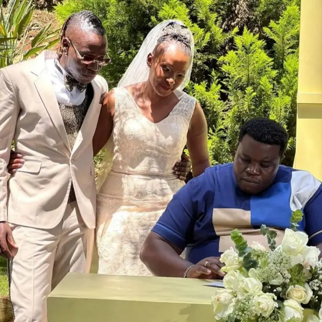 Guardian Angel Wedding: Guardian Angel & Esther Musila marriage fotos reaction