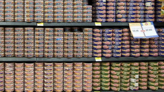 Latas de atún mexicano