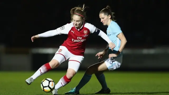 Agbabọọlu Arsenal n waako pẹlu agbabọọlu obinrin Mancity