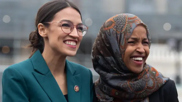 ایلهان عمر در کنار الکساندریا اوکاسیو-کورتز؛ نمایندگان خبرساز نسل جدید