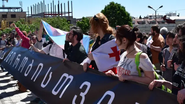 Грузинские активисты, борющиеся за права ЛГБТ