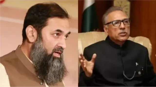 د پاکستان ولسمشر ډاکټر عارف علوي (ښۍ خوا) محمد بلیغ الرحمن د پنجاب د ګورنر په توګه منلی دی.