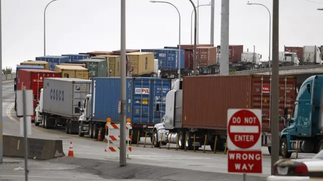 Camiones con exportaciones