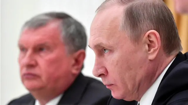 Игорь Сечин и Владимир Путин