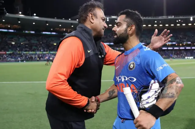 కోహ్లీ, రవిశాస్త్రి