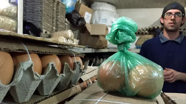 Venta de huevos en Caracas