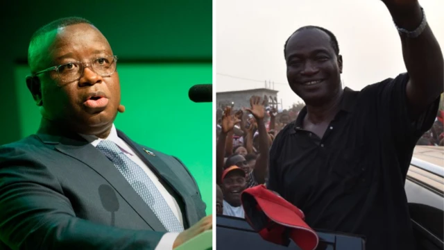 Julius Maada Bio and Samura Kamara
