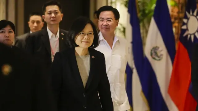 蔡英文于尼加拉瓜酒店