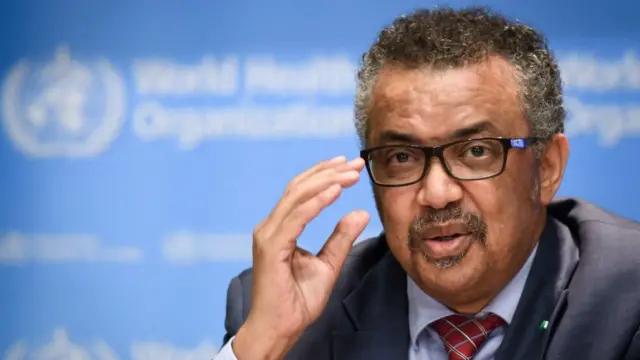 Umunya-Ethiopia Tedros Adhanom Ghebreyesus ni we muyobozi mukuru wa OMS guhera mu mwaka ushize wa 2017