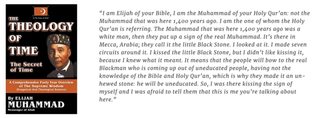 الایجا محمد رهبر و بنیان‌گذار جنبش امت اسلام در شیکاگو بود