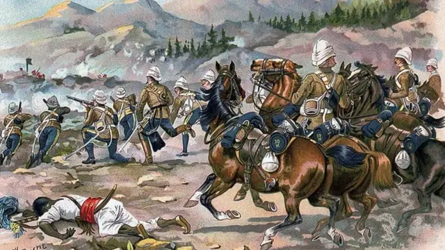 د هري پین اثر فتح اباد کې د ۱۸۷۹ کال د اپرېل ۲ جګړه ښيي.ش