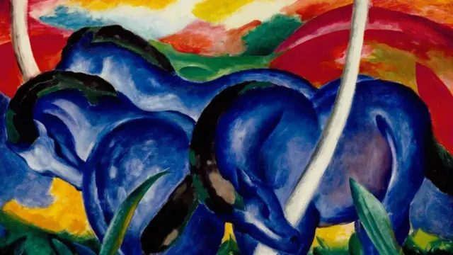 The Large Blue Horses , lukisan, nazi