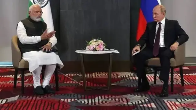 భారత ప్రధాని నరేంద్ర మోదీ, రష్యా అధ్యక్షుడు వ్లాదిమిర్ పుతిన్
