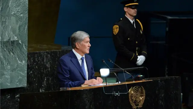 Президент Алмазбек Атамбаев БУУнун Башкы Ассамблеясынын жыйынында катышып, сөз сүйлөдү.