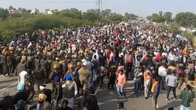 किसानों का प्रदर्शन