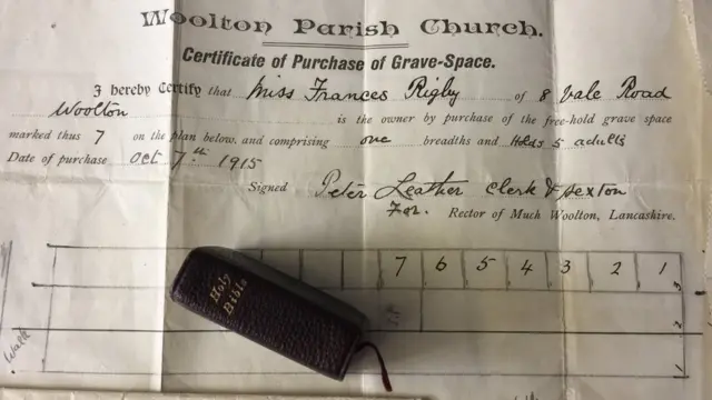 El título de propiedad de la tumba de Eleanor Rigby