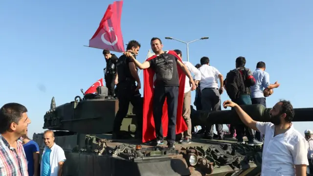 Люди на танке