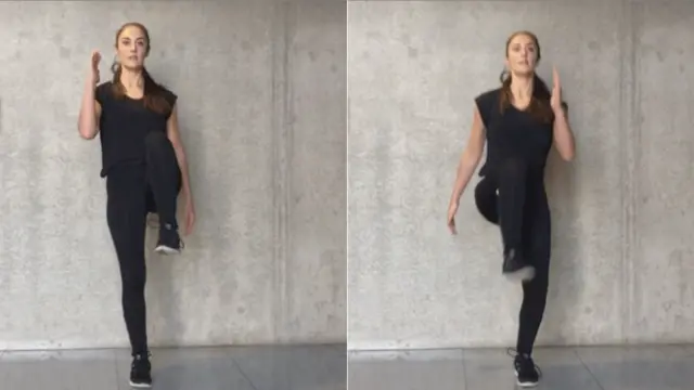 Mujer haciendo ejercicios